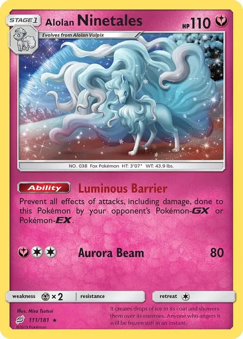 Alolan Ninetales card art