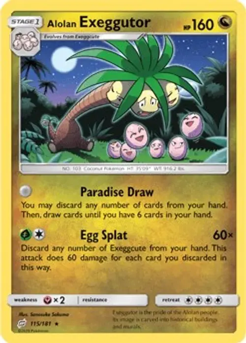 Alolan Exeggutor (115) card art
