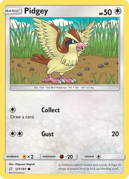Pidgey (121) card art