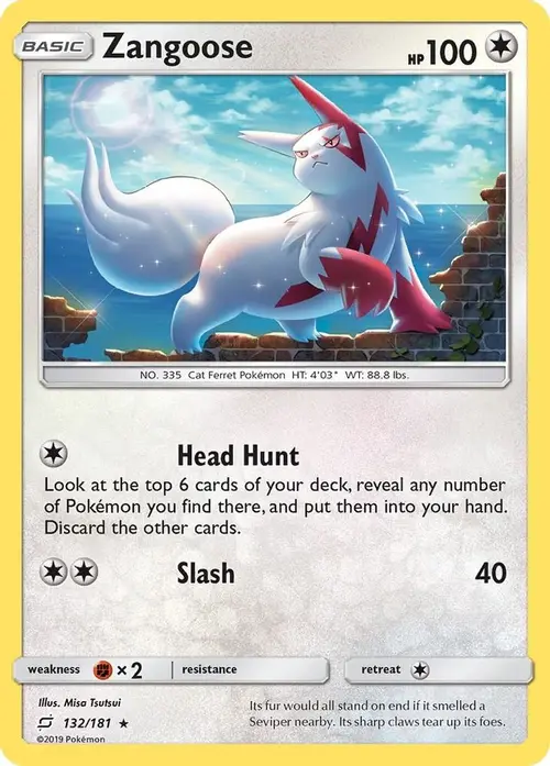 Zangoose card art