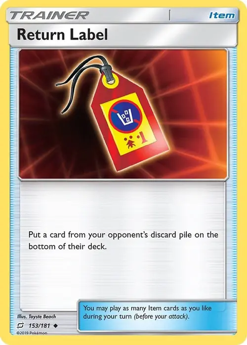 Return Label card art