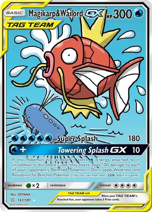 Magikarp & Wailord GX (Alternate Full Art) card art