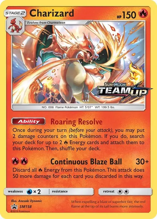Charizard - SM158 card art