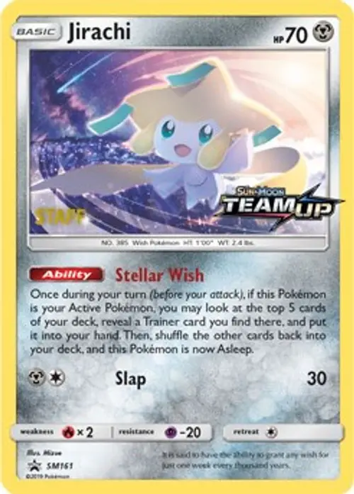 Jirachi - SM161 [Staff] card art