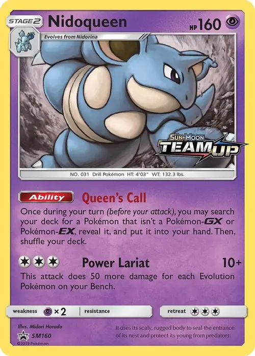 Nidoqueen - SM160 (Prerelease) card art