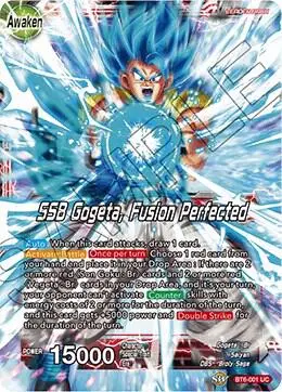 Son Goku and Vegeta // SSB Gogeta, Fusion Perfected card art