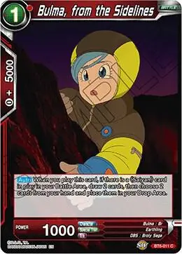 Bulma, from the Sidelines card art