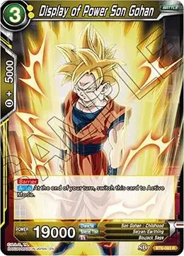 Display of Power Son Gohan card art