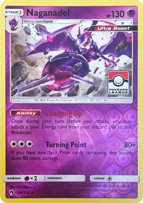 Naganadel - 108/214 (Pokemon League) card art