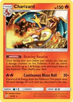 Charizard - 14/181 (SM Team Up) card art