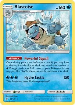Blastoise - 25/181 (Cracked Ice Holo) card art