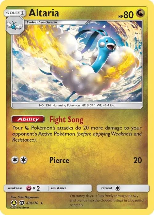 Altaria - 40a/70 card art