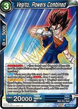 Vegito, Powers Combined card art