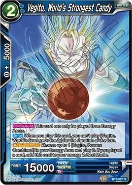 Vegito, World's Strongest Candy card art