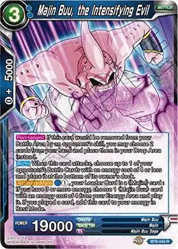 Majin Buu, the Intensifying Evil card art