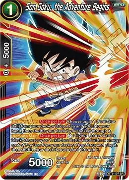 Son Goku, the Adventure Begins card art