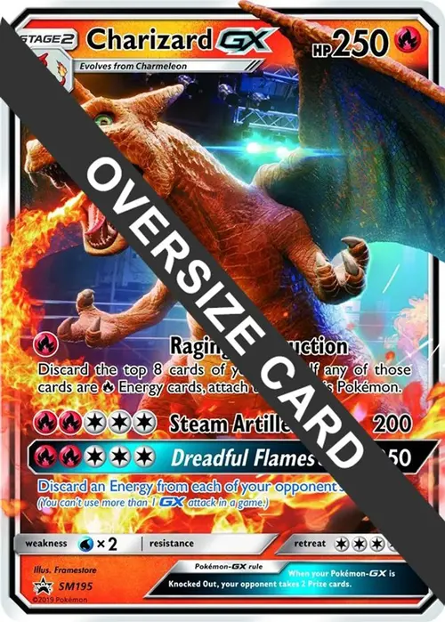 Charizard GX - SM195 (SM Black Star Promo) card art