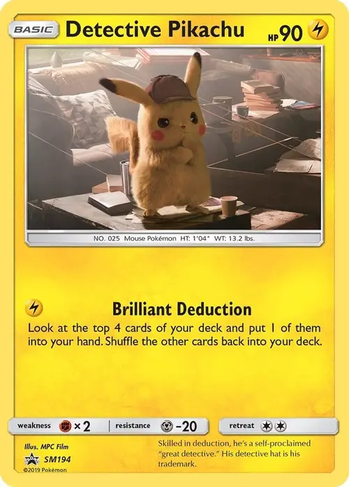 Detective Pikachu - SM194 card art