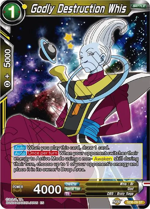Godly Destruction Whis card art