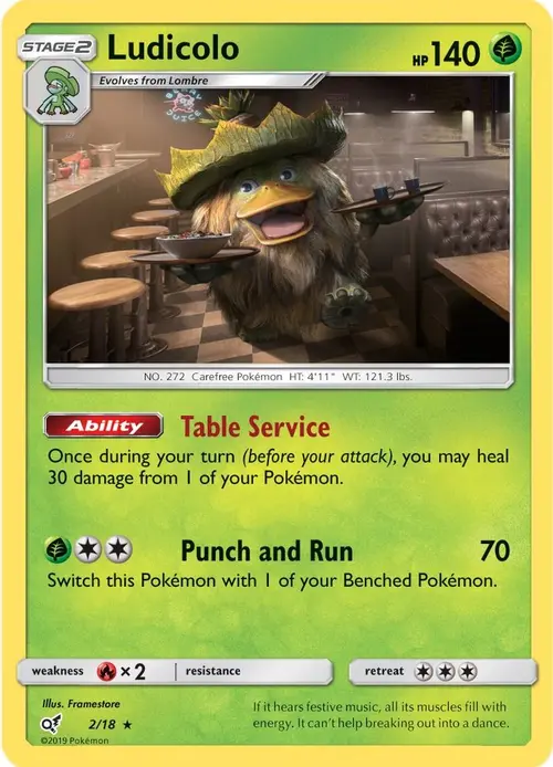 Ludicolo card art