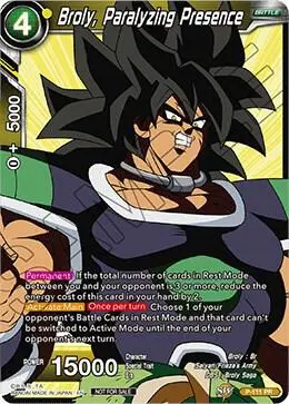 Broly, Paralyzing Presence (Broly Pack Vol. 3) card art