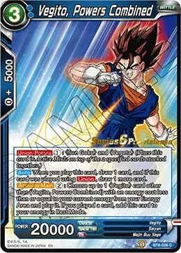 Vegito, Powers Combined card art