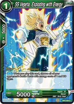 SS Vegeta, Exploding with Energy card art
