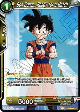 Son Gohan, Ready for a Match card art