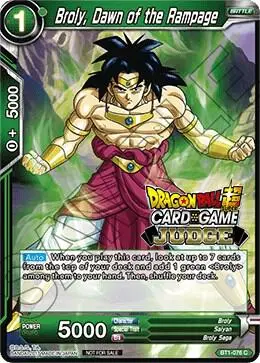 Broly, Dawn of the Rampage card art