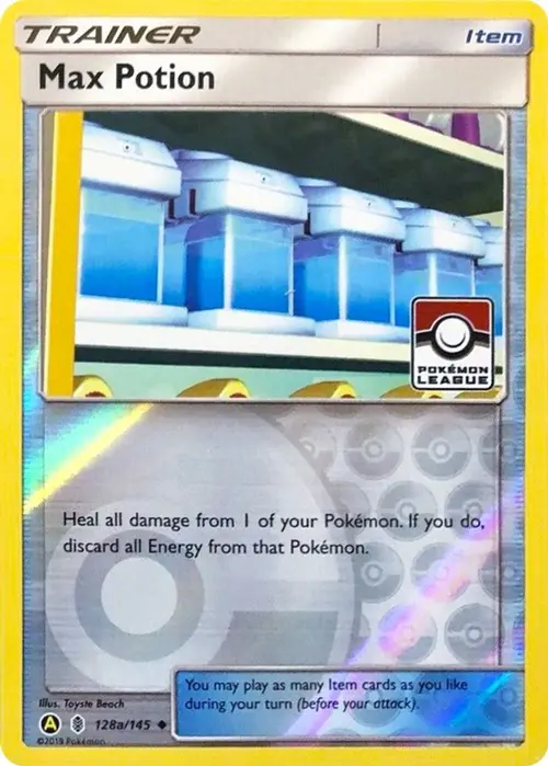 Max Potion - 128a/145 (Pokemon League) card art