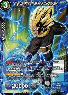 Vegeta, Reluctant Reinforcements (Power Booster) card art