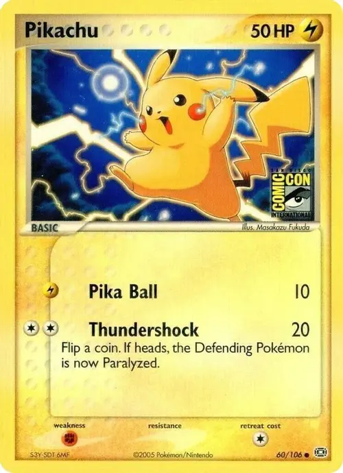 Pikachu - 60/106 (SDCC 2005) card art
