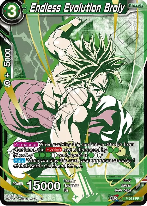 Endless Evolution Broly (Alternate Art) card art