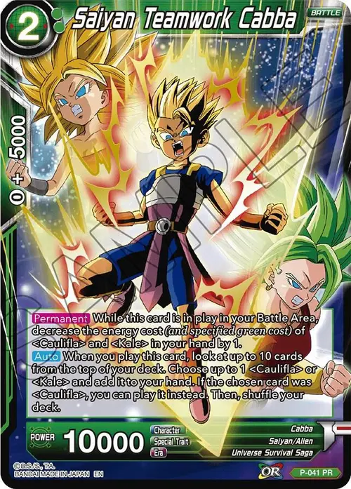 Saiyan Teamwork Cabba (Alternate Art) card art