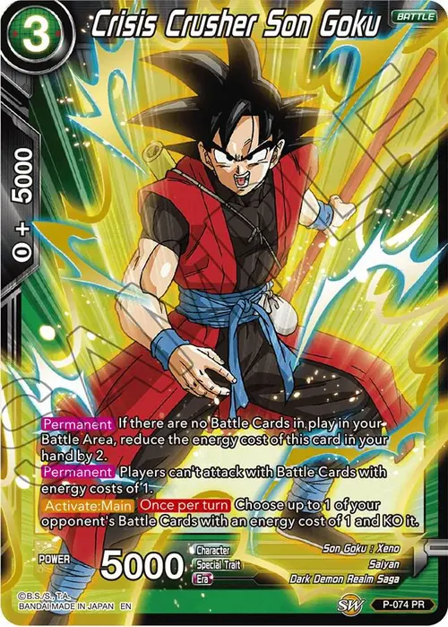 Crisis Crusher Son Goku (Alternate Art) card art