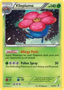 Vileplume - 3/149 (BW Boundaries Crossed) card art