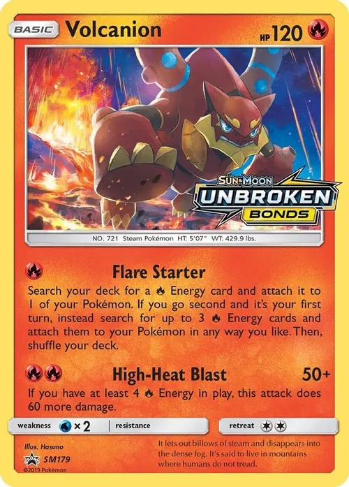 Volcanion - SM179 (Prerelease) card art