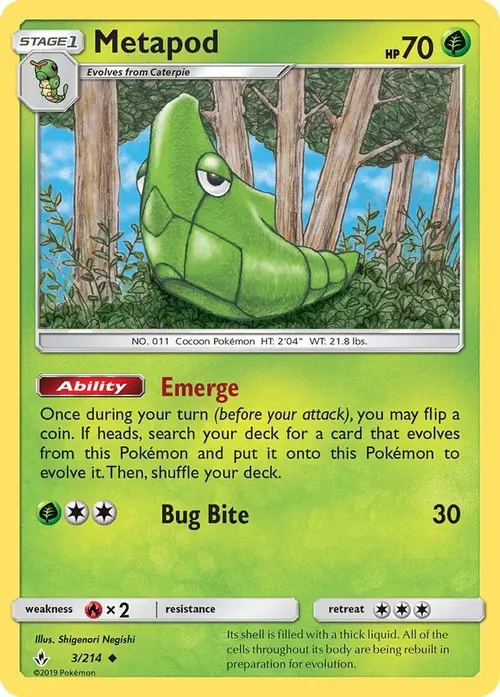 Metapod card art