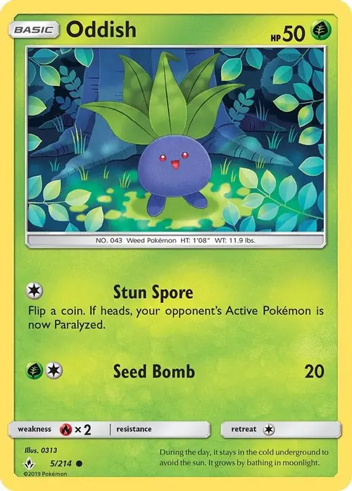 Oddish (5) card art