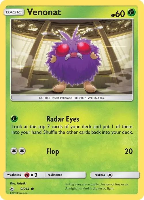 Venonat (9) card art