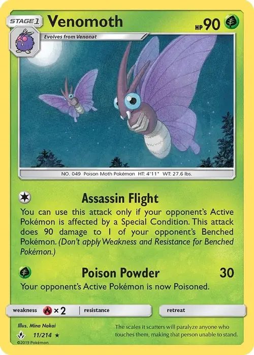 Venomoth card art