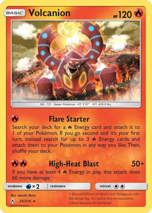 Volcanion card art
