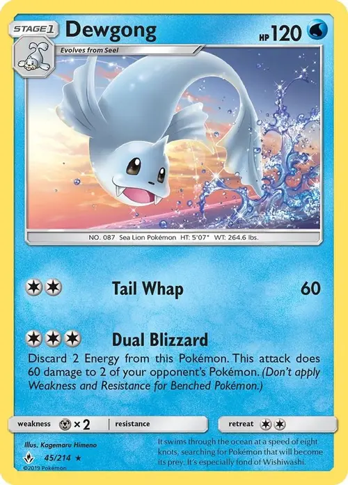 Dewgong card art