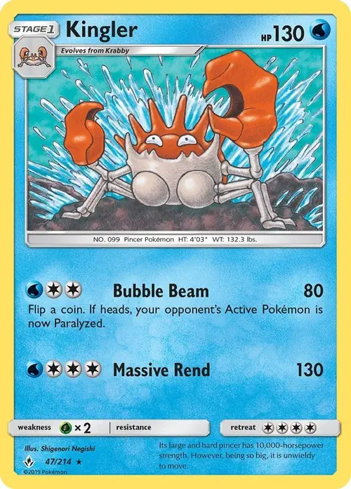 Kingler card art