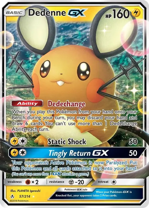 Dedenne GX card art