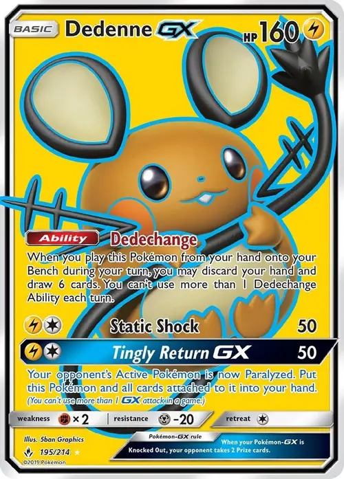 Dedenne GX (Full Art) card art