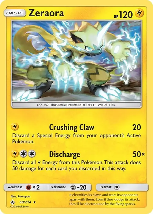 Zeraora card art