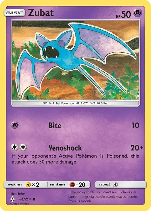 Zubat card art