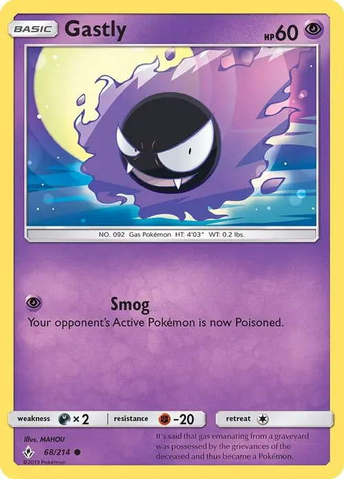 Gastly (68) card art