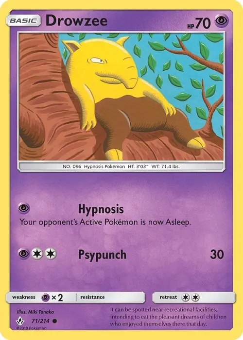 Drowzee card art